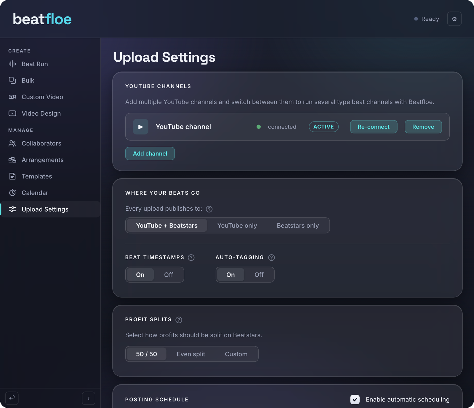 Upload Settings